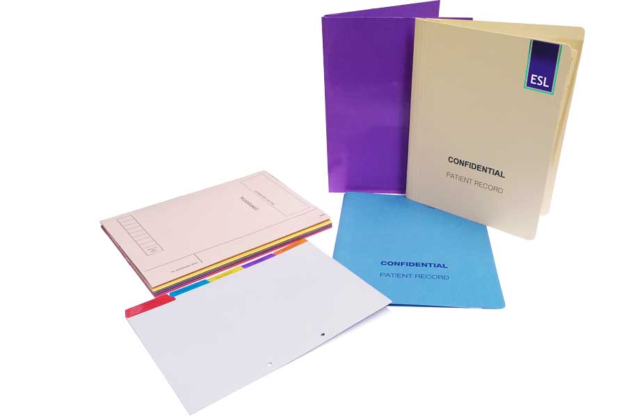 Opticians Records Folders